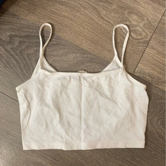 Wilfred Free Aritzia Women's Tank Top Cropped White Size XXS - Picture 13 of 14